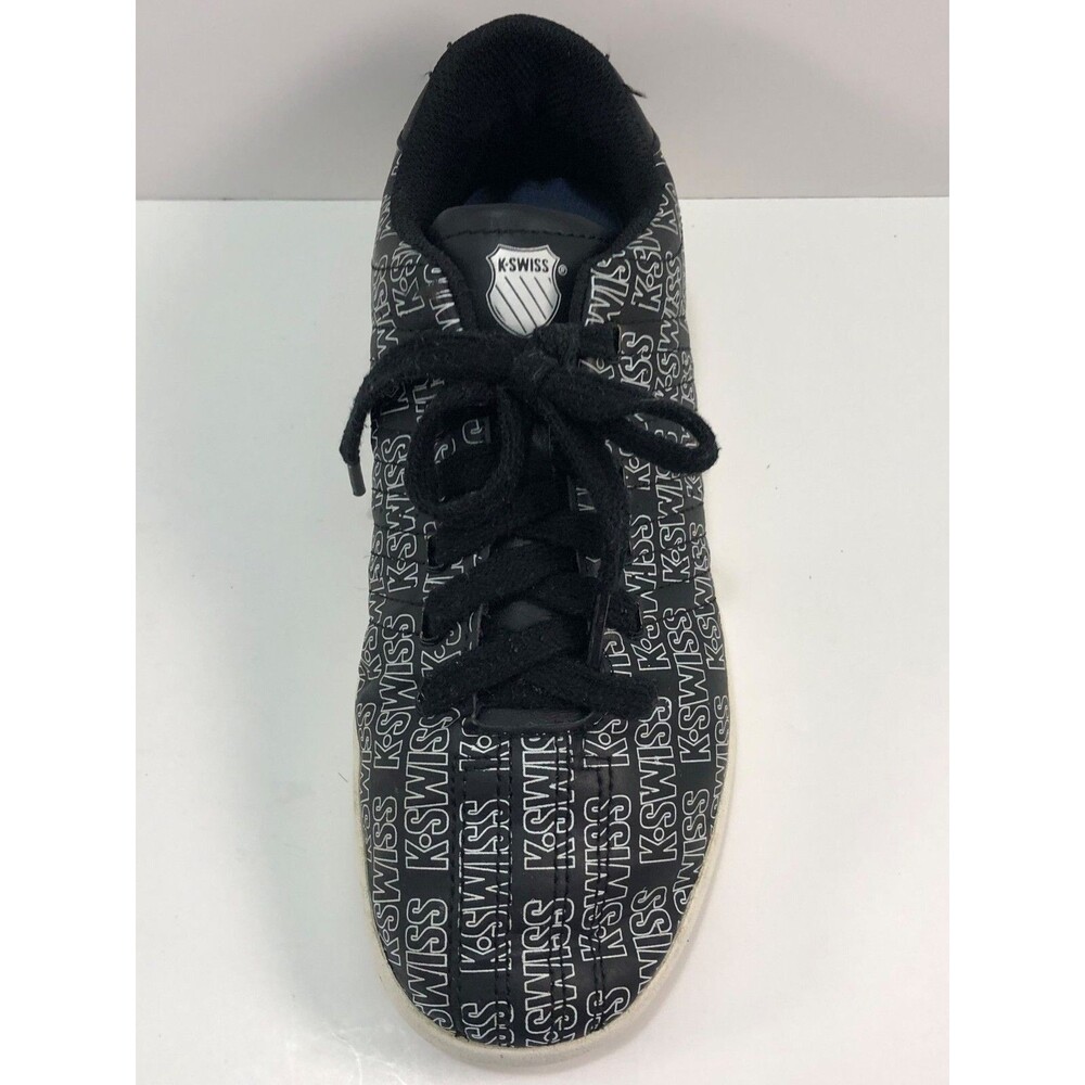 K-SWISS Shoes Youth Sz 5 Black Logo Print Sneakers Low 83643 Unisex Varsity - Picture 6 of 10